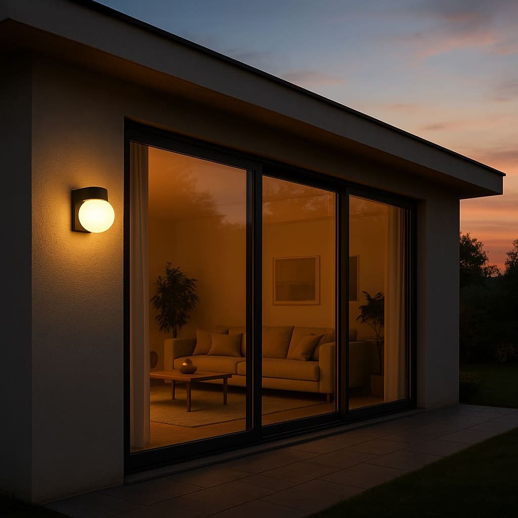 LED Wandleuchte Außen IP65 Kugeldesign Modern für Fassade und Terrasse mit wetterfestem Gehäuse - Image 3