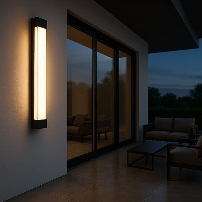 LED Wandleuchte Außen IP65 Marmoreffekt Modern für Fassade und Hauseingang mit Aluminiumgehäuse - Image 2