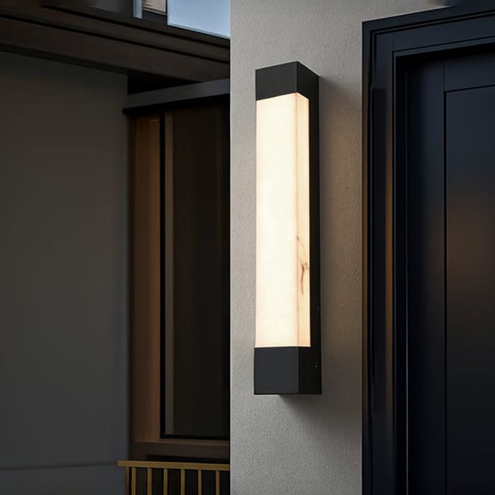 LED Wandleuchte Außen IP65 Marmoreffekt Modern für Fassade und Hauseingang mit Aluminiumgehäuse - Image 4