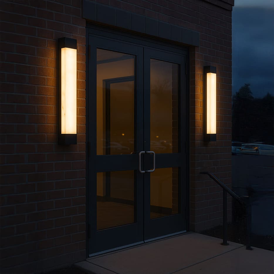 LED Wandleuchte Außen IP65 Marmoreffekt Modern für Fassade und Hauseingang mit Aluminiumgehäuse - Image 5