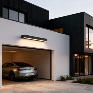 Alternative view of LED Außenwandleuchte Warmweiß IP65 aus Edelstahl Modern für Fassade und Terrasse Schwarz