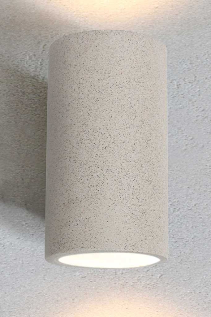 LED Außenwandleuchte Warmweiß Außen IP65 Up Down Licht aus Beton Modern für Fassade und Terrasse - Image 2