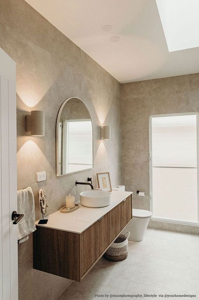 LED Außenwandleuchte Warmweiß Außen IP65 Up Down Licht aus Beton Modern für Fassade und Terrasse - Image 5