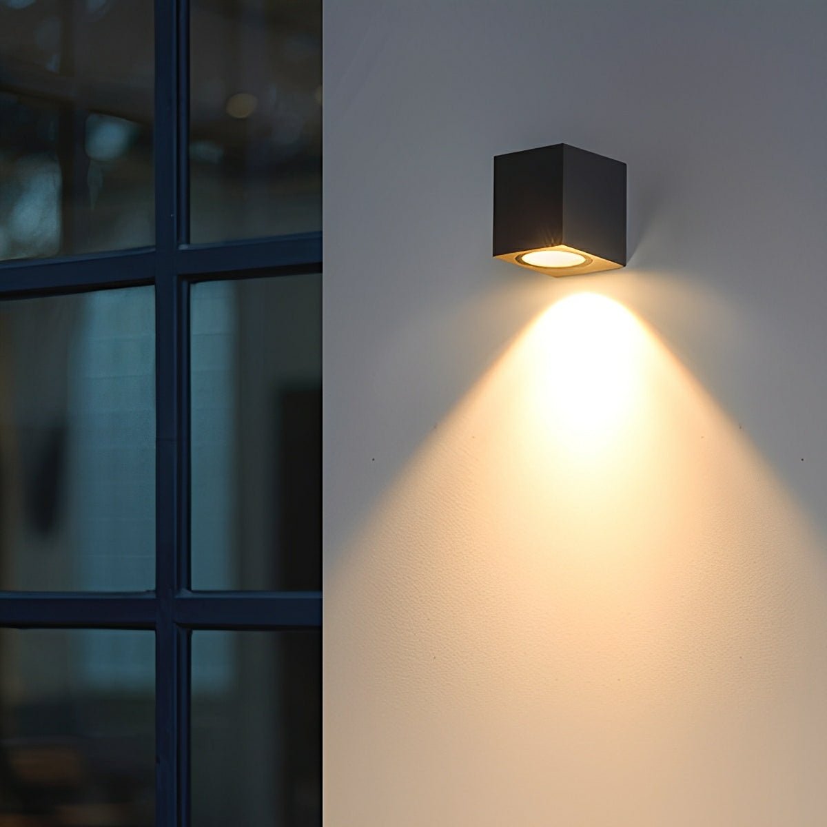 LED Außenwandleuchte Quadratisch IP65 Wasserdicht Up & Down Beleuchtung Modern für Fassade Terrasse und Eingangsbereich