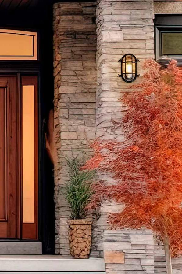 LED Außenwandleuchte Warmweiß Außen IP44 mit Edelstahlgehäuse und Glasabdeckung Vintage für Fassade und Eingang - Image 8