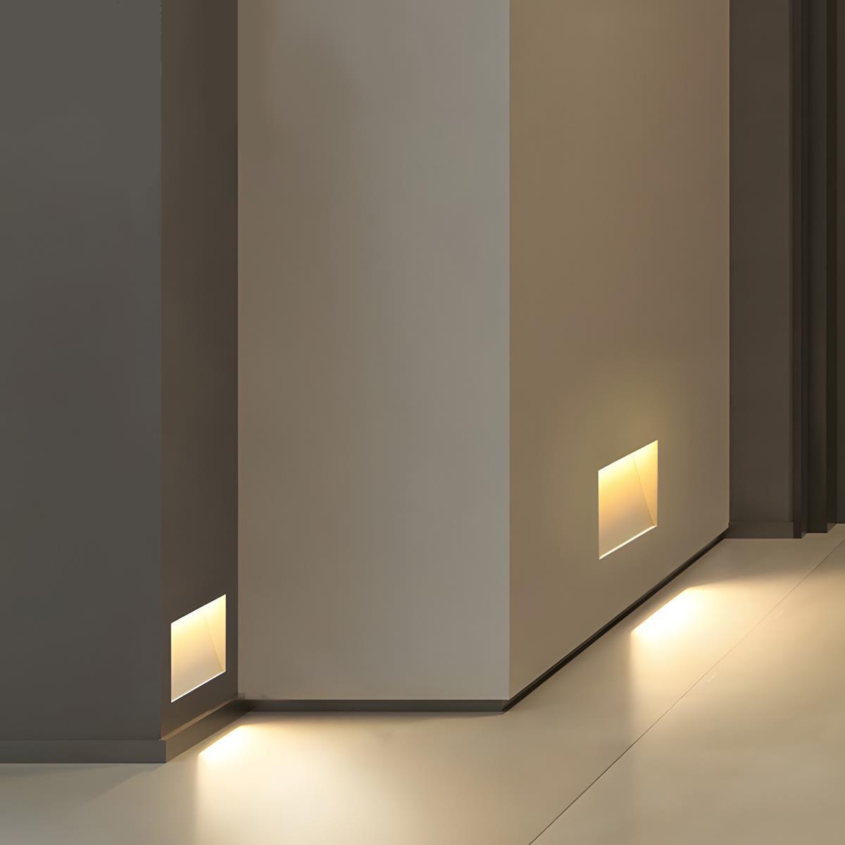 LED Treppeneinbauleuchte mit Bewegungsmelder Modern für Treppenstufen und Flurbeleuchtung mit indirektem Lichtdesign - Image 2