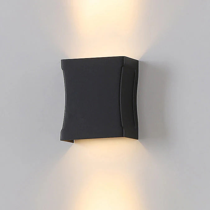 LED Outdoor Wall Light Warm White Square Modern for Facade and Entrance Area IP65 Black - Image 7