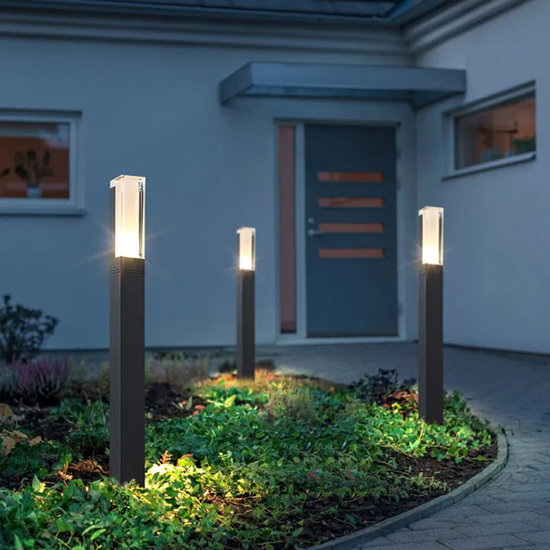 LED Wegeleuchte Warmweiß Außen IP65 Wasserdicht Modern für Garten und Einfahrt in Anthrazit