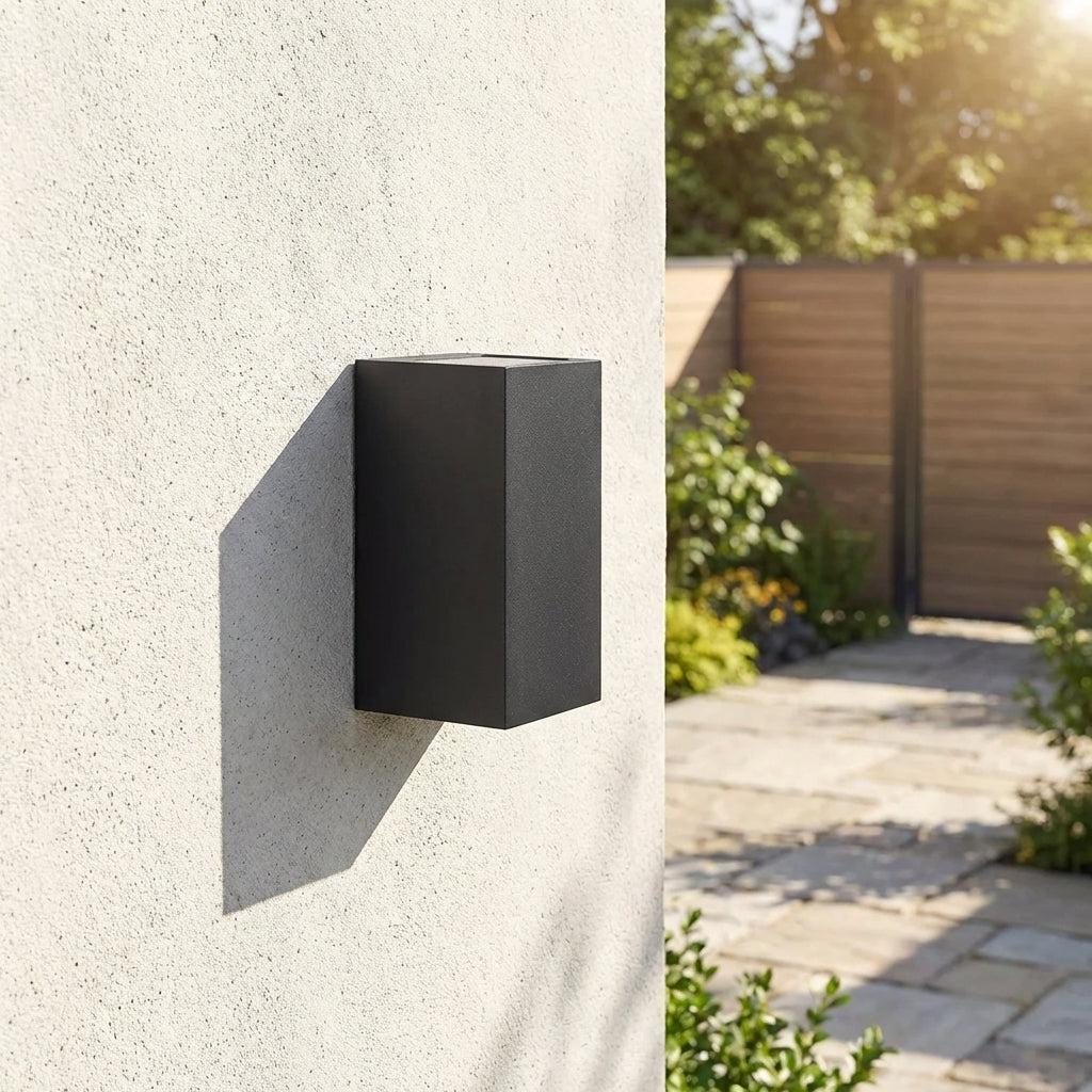 LED Außenwandleuchte Quadratisch IP65 Wasserdicht Up & Down Beleuchtung Modern für Fassade Terrasse und Eingangsbereich - Image 9