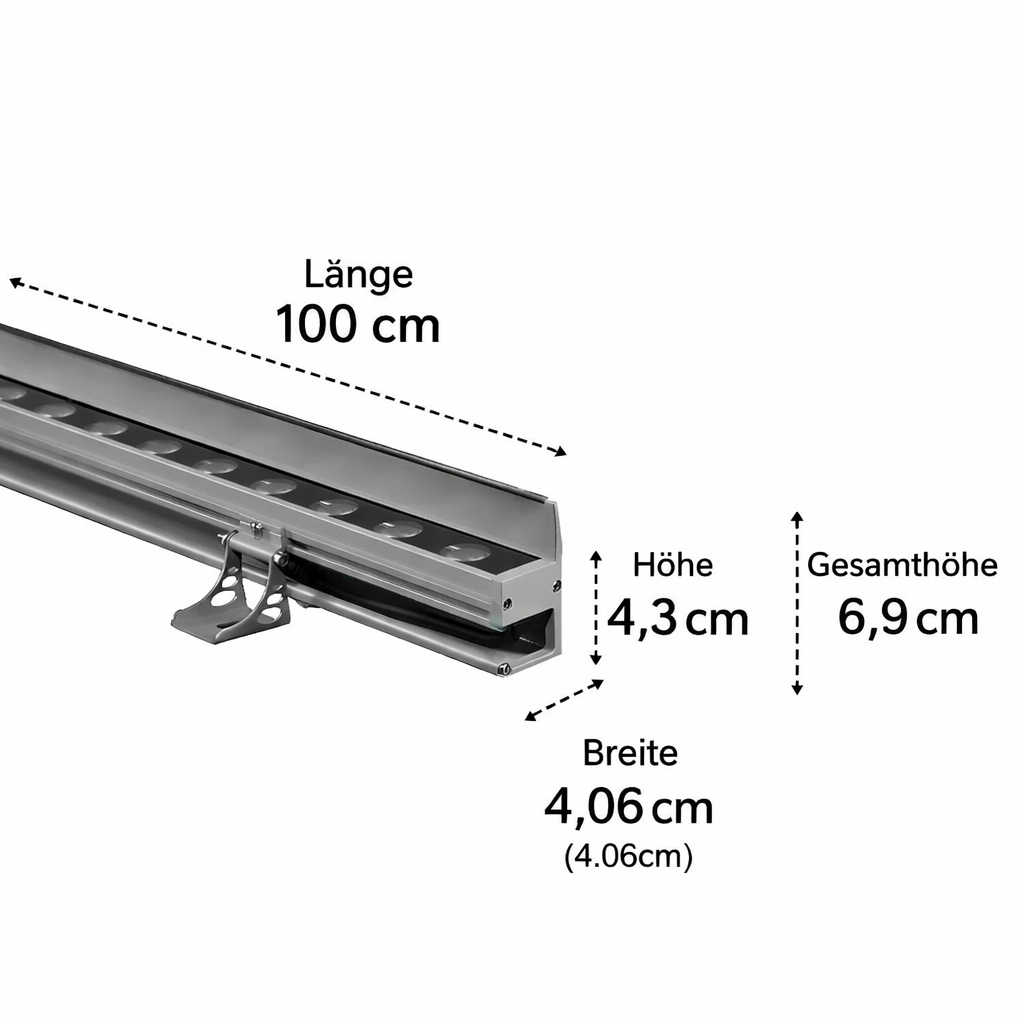 LED Außenwandleuchte Warmweiß Außen IP65 mit Aluminium Gehäuse Modern für Fassade und Terrasse - Image 12