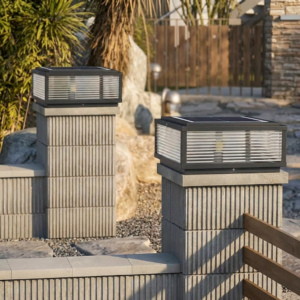 Alternative view of LED Säulenleuchte Außen Warmweiß IP65 aus Aluminium für Einfahrt und Garten Modern Quadratisch