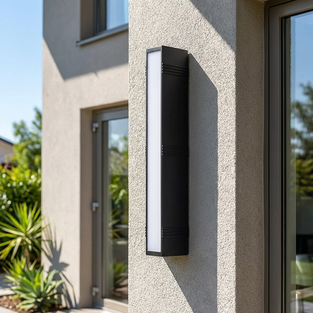 LED Wandleuchte Außen IP65 Aluminium Modern für Fassade und Hauseingang mit Up Down Lichtdesign - Image 3