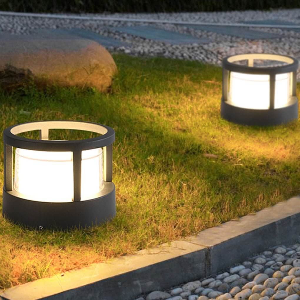 LED Außenleuchte Modern Rund IP65 Wasserdicht Doppelschichtiger Lampenschirm Warmweiß für Gartenweg Terrasse und Einfahrt - Image 6