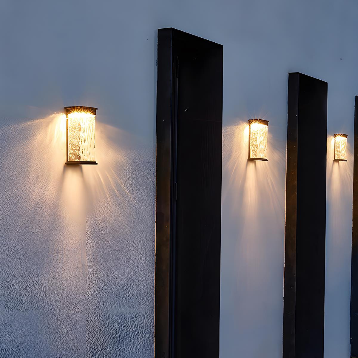 Rechteckige LED Außenwandleuchte IP65 Wasserdicht Modernes Design Warmweiß für Fassade Balkon und Eingangsbereich - Image 9