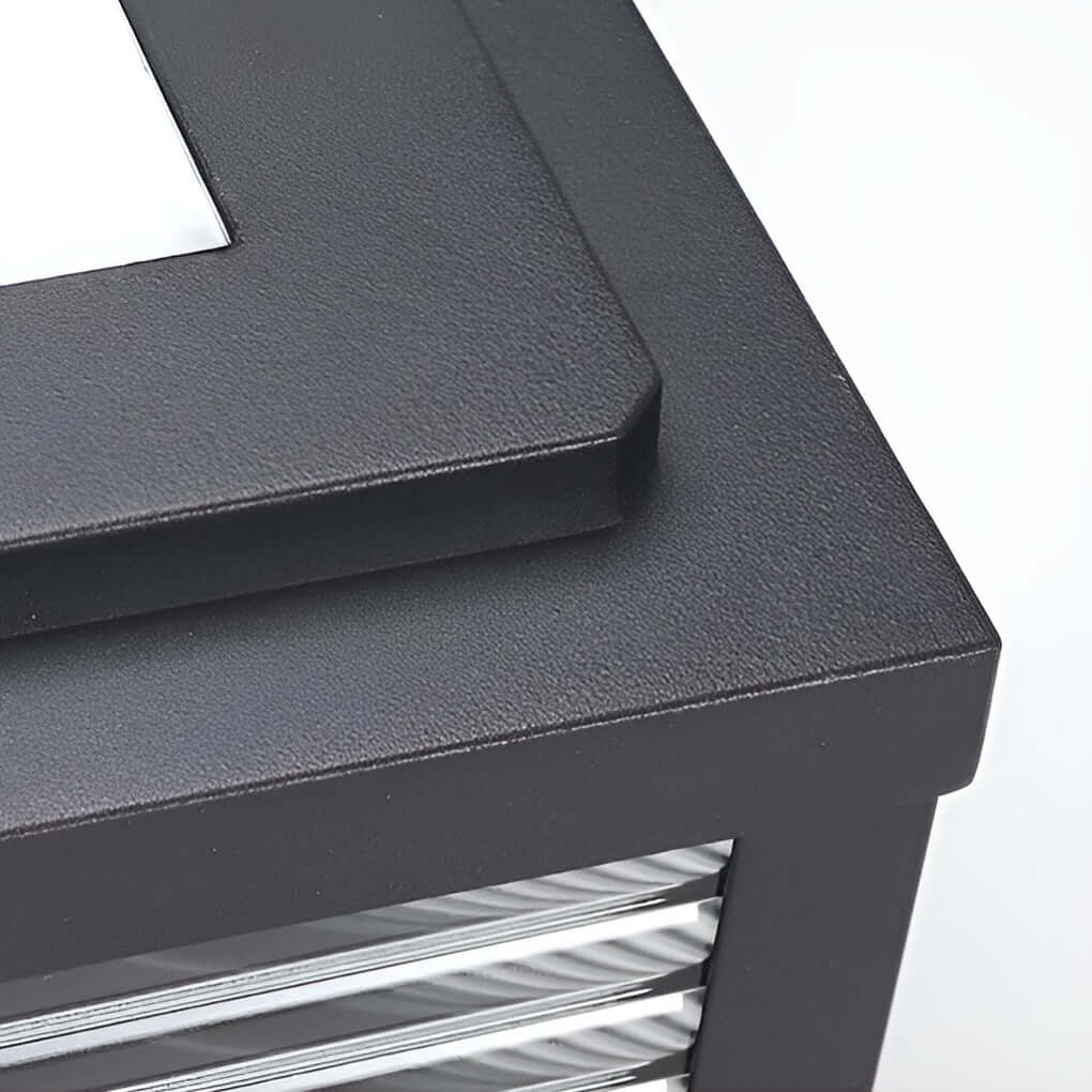 LED Säulenleuchte Außen Warmweiß IP65 aus Aluminium für Einfahrt und Garten Modern Quadratisch - Image 10