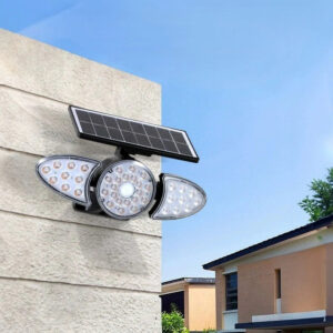Alternative view of Solar Wandleuchte LED Warmweiß Außen IP65 für Fassade und Garten Modern Rechteckig Schwarz