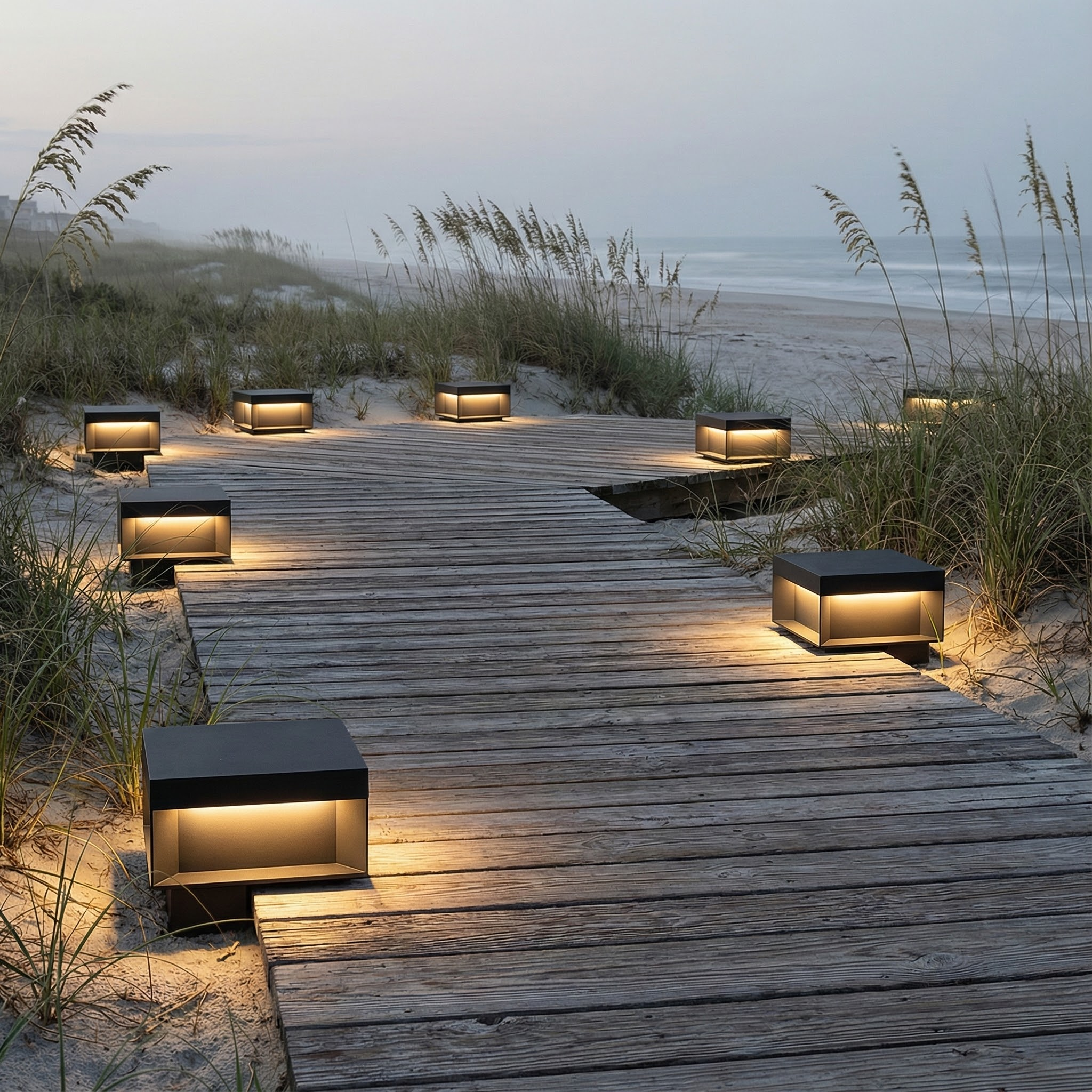 Solar Gartenleuchte LED Außen IP65 Modernes Würfeldesign für Gartenweg und Terrasse mit Edelstahlgehäuse - Image 4