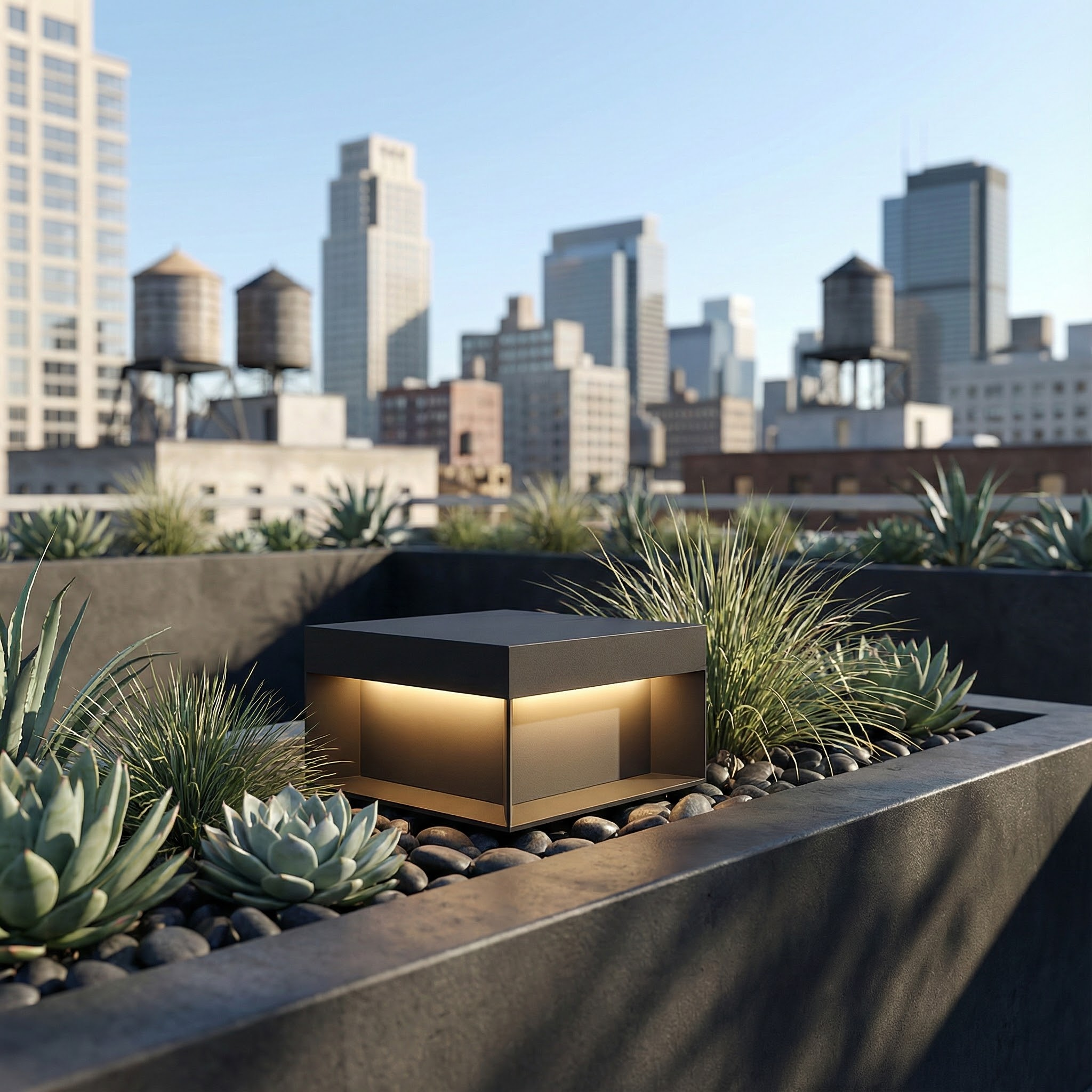 Solar Gartenleuchte LED Außen IP65 Modernes Würfeldesign für Gartenweg und Terrasse mit Edelstahlgehäuse - Image 7