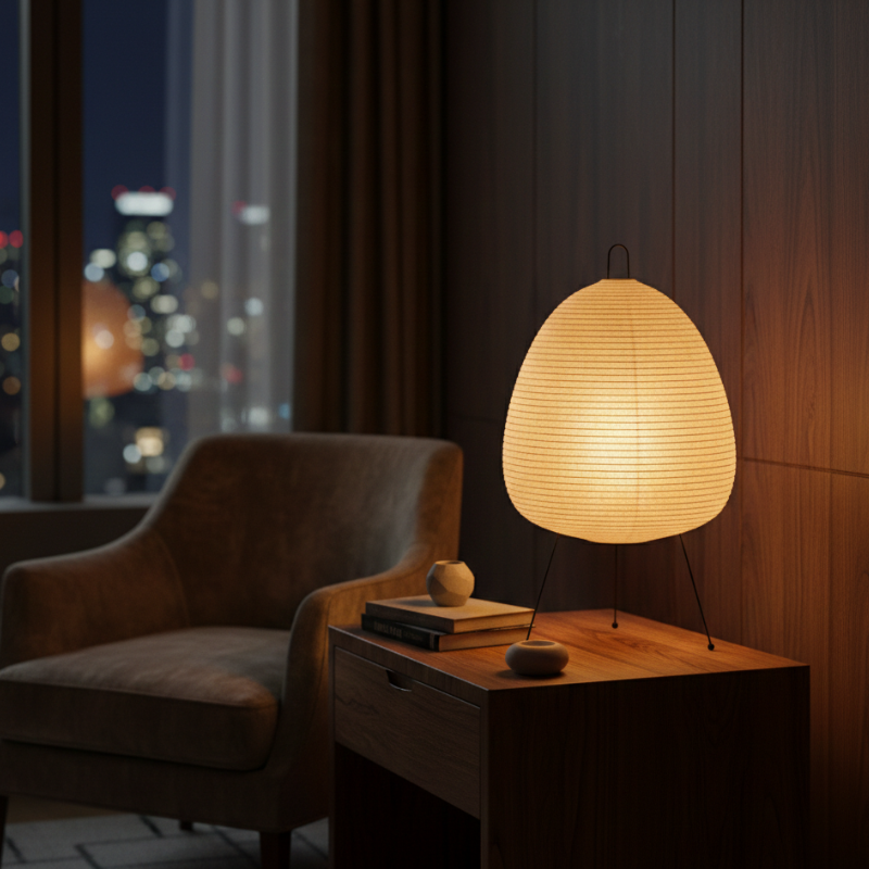 ZenLicht - Japanische Reispapier-Tischlampe