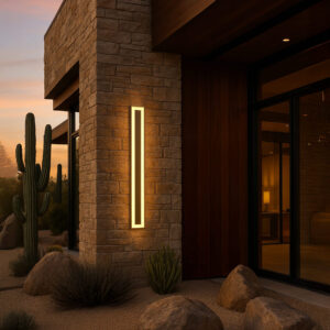 Alternative view of LED Wandleuchte Warmweiß Außen IP65 Dimmbar Minimalistisch für Fassade und Terrasse