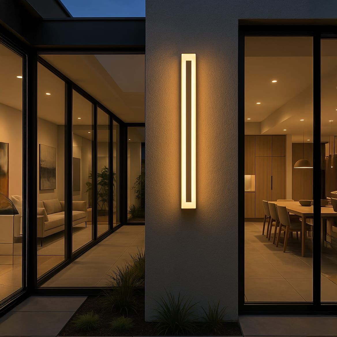 LED Wandleuchte Warmweiß Außen IP65 Dimmbar Minimalistisch für Fassade und Terrasse - Image 6