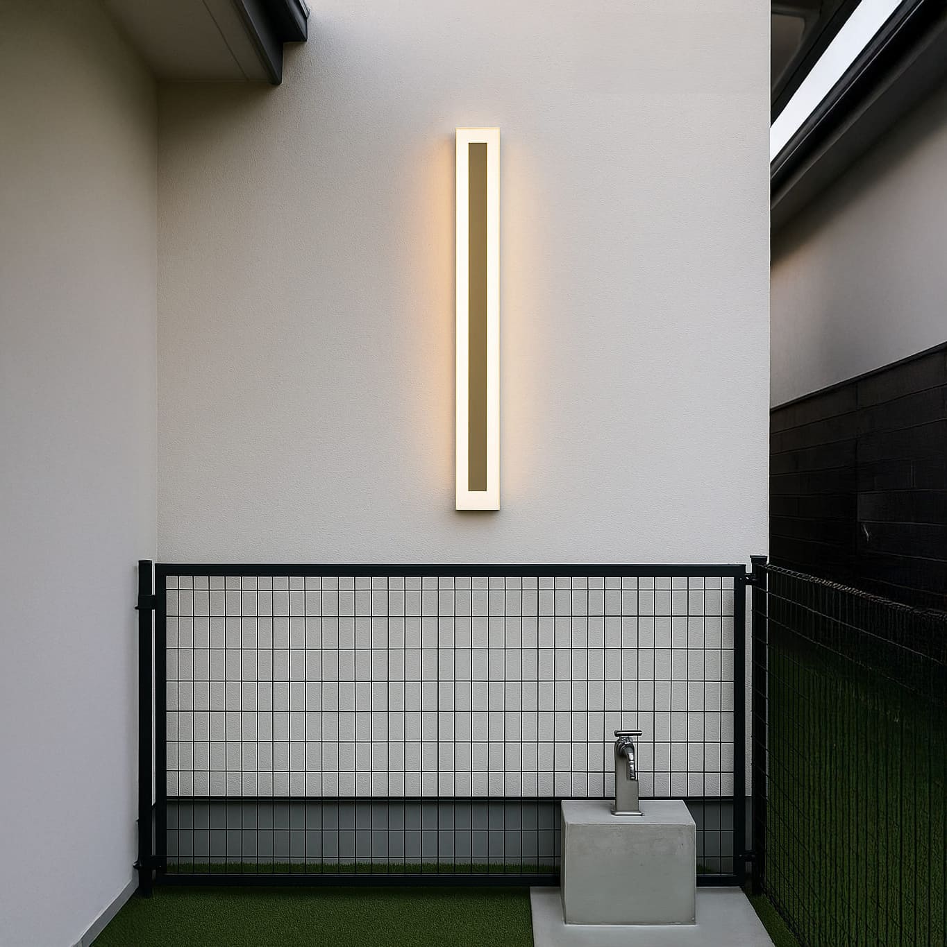 LED Wandleuchte Warmweiß Außen IP65 Dimmbar Minimalistisch für Fassade und Terrasse - Image 7