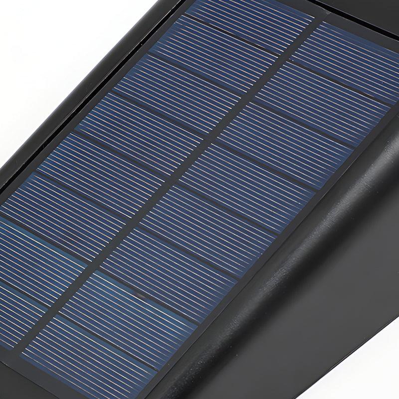 Solar Wandleuchte LED Warmweiß Außen IP65 mit Solarpanel für Fassade und Garten Modern Schwarz - Image 8