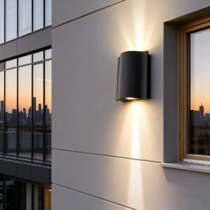 LED Außenwandleuchte Modern Wasserdicht IP65 Up & Down Licht für Fassade Balkon und Terrasse