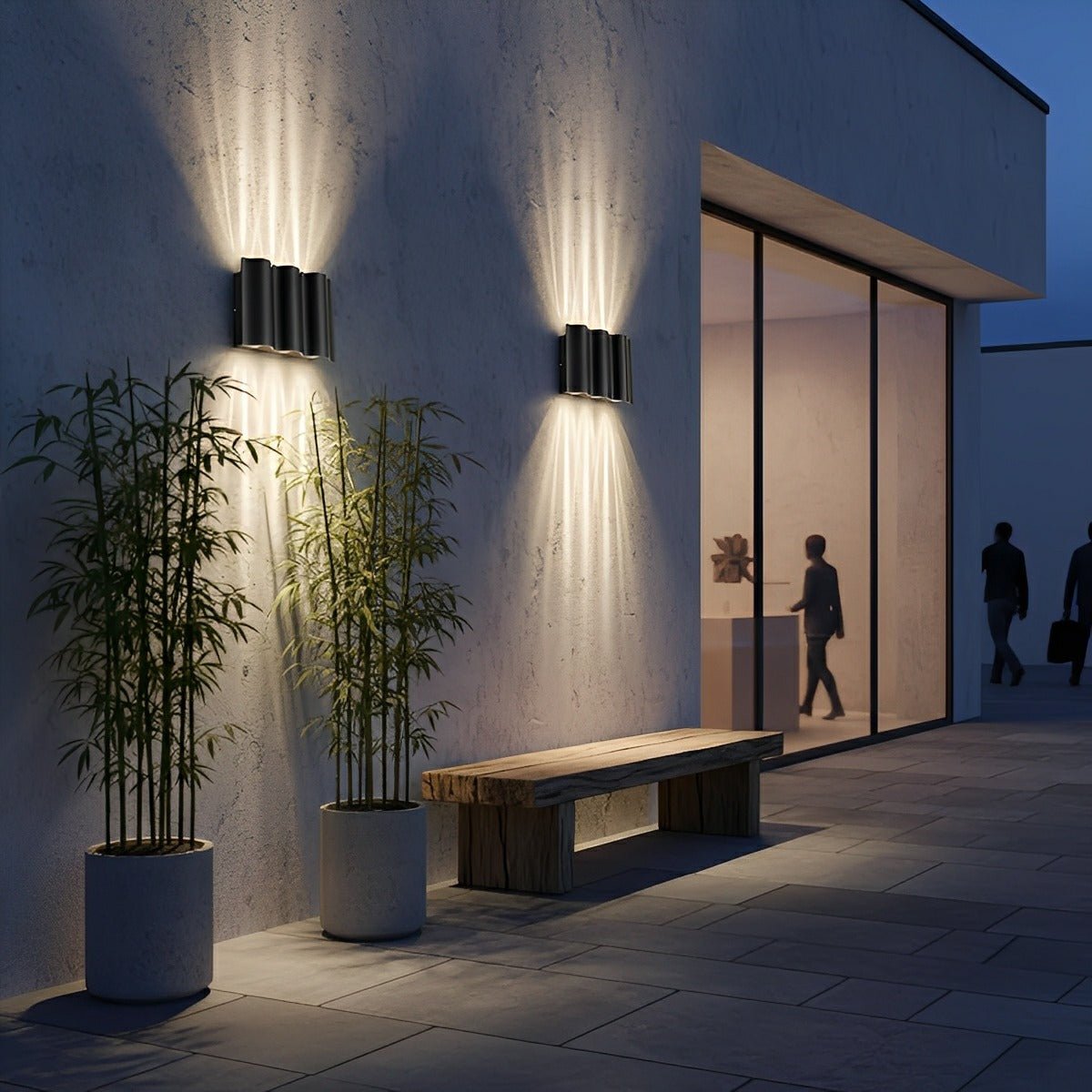 LED Außenwandleuchte Modern Wasserdicht IP65 Up & Down Licht für Fassade Balkon und Terrasse - Image 3