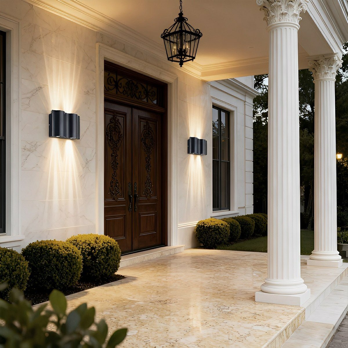 LED Außenwandleuchte Modern Wasserdicht IP65 Up & Down Licht für Fassade Balkon und Terrasse - Image 4