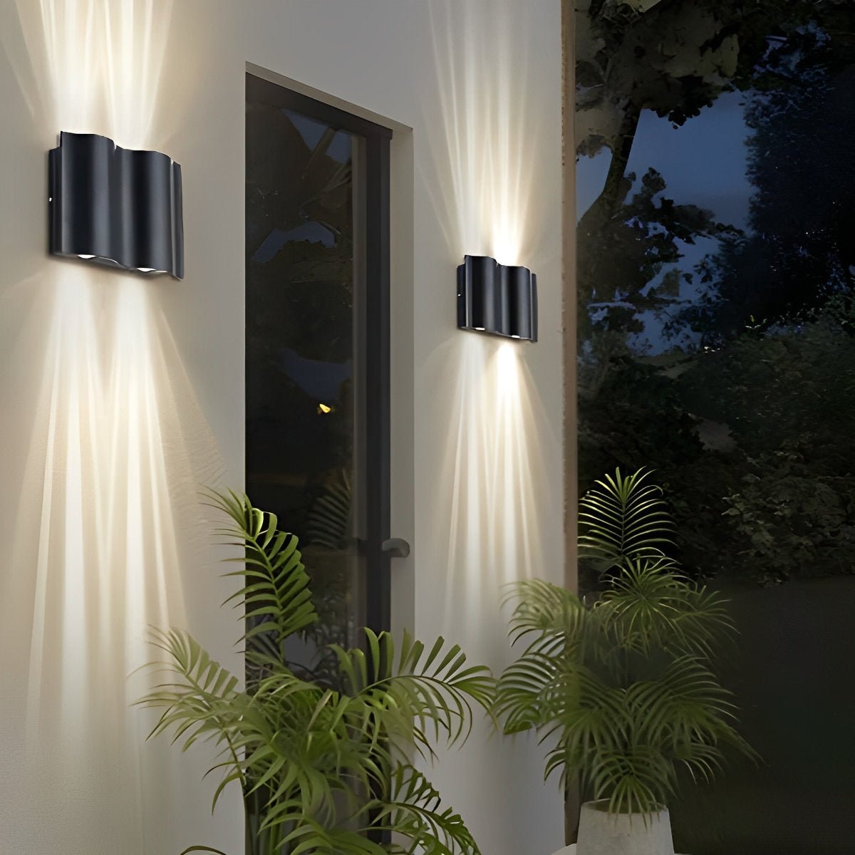 LED Außenwandleuchte Modern Wasserdicht IP65 Up & Down Licht für Fassade Balkon und Terrasse - Image 6