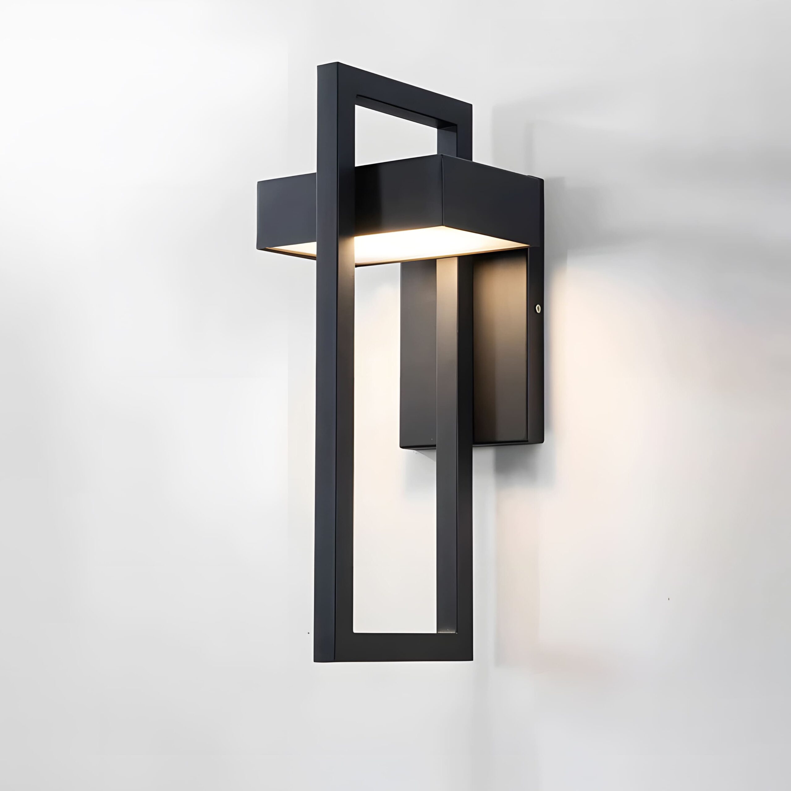 LED Wandleuchte Außen IP65 Aluminium Modern für Fassade und Hauseingang mit indirektem Lichtdesign - Image 9