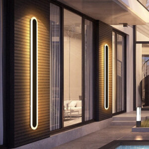 Alternative view of LED Wandleuchte Warmweiß Außen IP65 Wasserdicht aus Schmiedeeisen Modern für Fassade und Terrasse in Schwarz