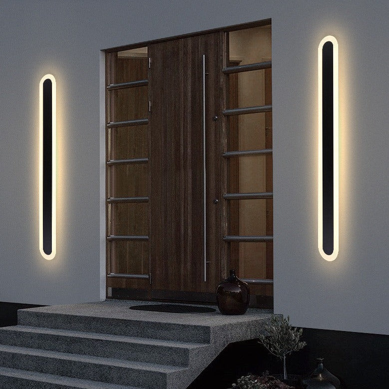 LED Wandleuchte Warmweiß Außen IP65 Wasserdicht aus Schmiedeeisen Modern für Fassade und Terrasse in Schwarz - Image 5