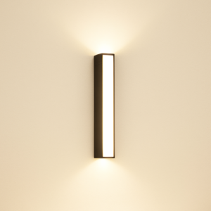 LED Wandleuchte Außen IP65 Aluminium Modern für Fassade und Hauseingang mit Up Down Lichtdesign