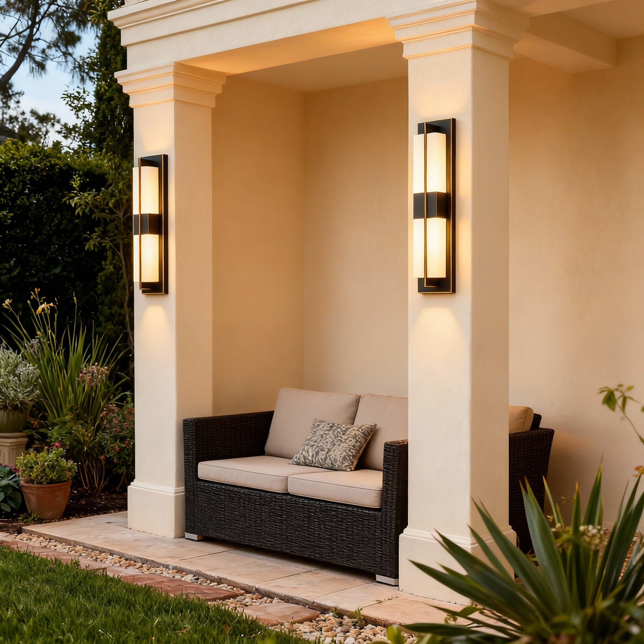 LED Wandleuchte Warmweiß Außen IP65 Wasserdicht Modern mit Vertikalem Design für Fassade und Eingang - Image 8